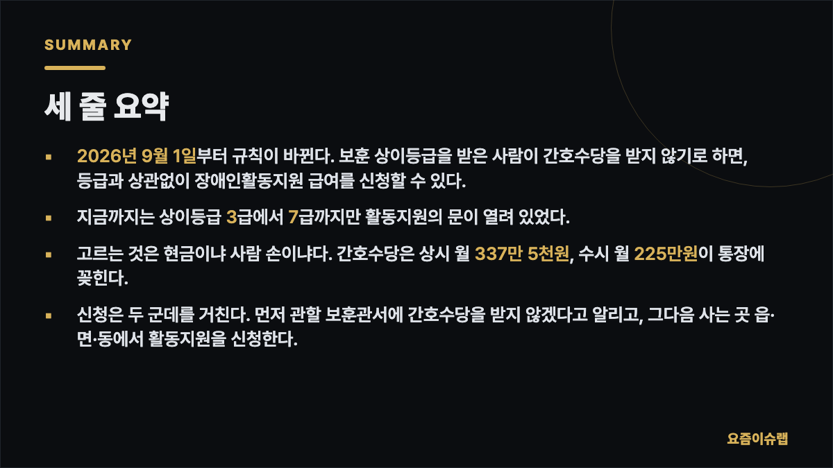 세 줄 요약 내용을 정리한 카드 이미지