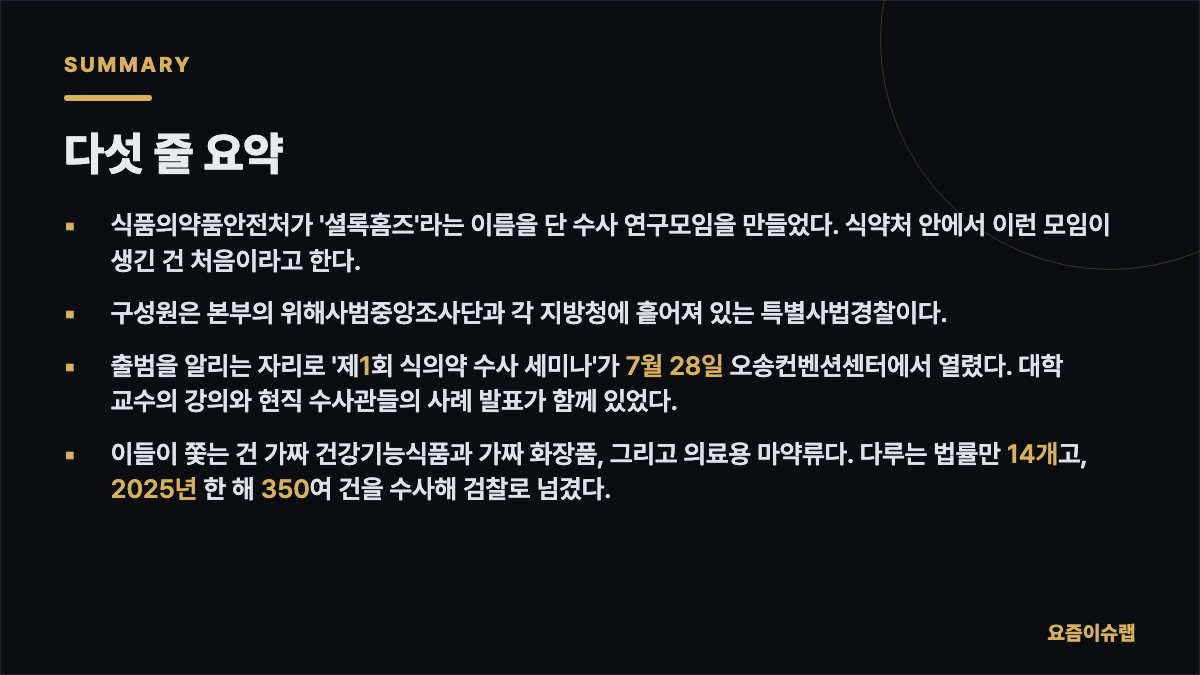 다섯 줄 요약 내용을 정리한 카드 이미지